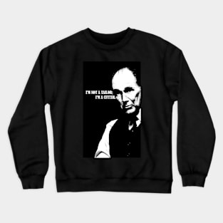 the outfit movie 2022 scissors and British gangster film graphic design Crewneck Sweatshirt